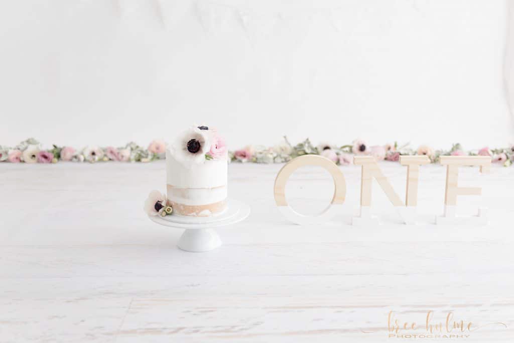 Vivienne ~ Boho Floral Cake Smash ~ NJ Baby Photographer