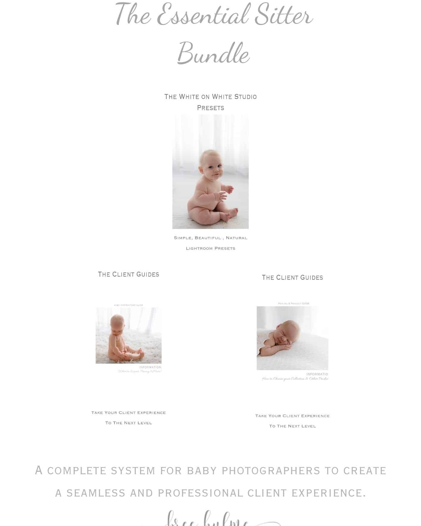 sitter guides, photographer, resources, Bree Hulme education