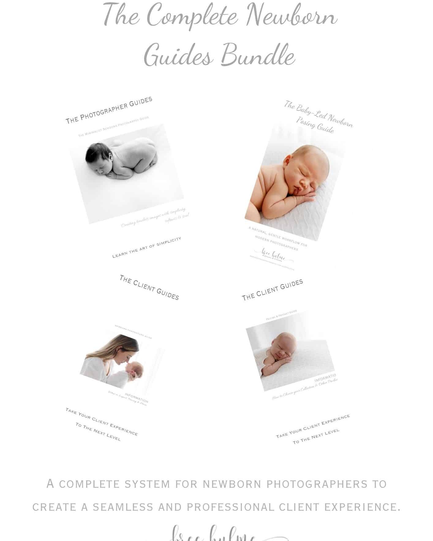 The complete newborn guides bundle Bree Hulme education photography resources for newborn photographers